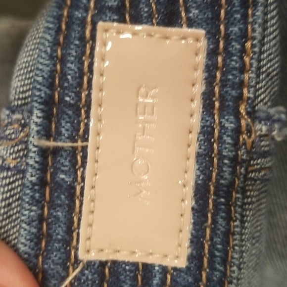 💕MOTHER DENIM💕 Halter Hustler Jumpsuit Ankle A Groovy Kind of Love 34 70s - Picture 15 of 16